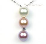 multicolor freshwater pearl pendant (FPP106)