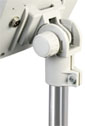 Fitted with support bracket,  with adjustable inclination.