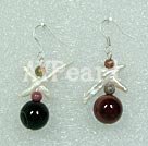 agate pearl earring