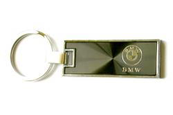 BMW Rectangle Key Chain Black