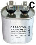 oval run capacitor, dual capacitance capacitor, cbb65 capacitor, metallized film capacitor, motor running capacitor, air conditioning capacitor, refrigeration spare part, metal run capacitor, dual capacitance capacitor