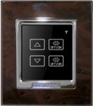 2-gang wood panel remote control dimmer switch and intelligent switch