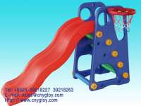 high plastic slide& backboard toys
