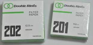 Ashless Filter Paper no 201 and 202