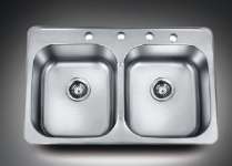 Topmount stainless steel kitchen sink