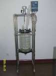 cylindrical glass reactor