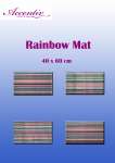 Rainbow Mat with Rubber Backing