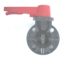 Butterfly Valve PVC Lever Handle,  Gear Type