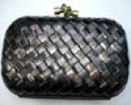 BOTTEGA VENETA black snakeskin small bag 113085 3abag