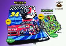 Selimut Animasi Nascar 80% acrylic