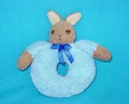 T10591 -5"x4" Bunny Rattle Toy