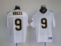 New Orleans Saints 9 Drew Brees White Authentic Jerseys