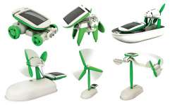 6 in 1 educational solar toy kit,  solar diy toy