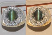 Batu Mulia Alexandrite Cat' s Eye ( RAX 013)