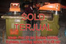 Mesin Pon Second 20 ton - SOLD / TERJUAL