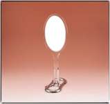 HC 1114 Oval Hand Mirror With Stand For Hands-Free Use