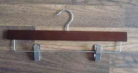 Pant/ clips/ trouser wooden hanger