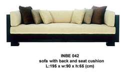 Sofa With Back and Seat Cushion INBE 042