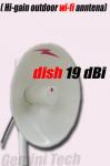 Antena WiFi Dish 19 dBi Frekuensi 2, 4 - 2, 5 Ghz