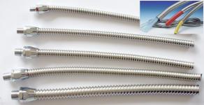 braided Small BORE Flexible stainless steel conduit, for automobile & industry wiring harness