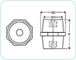 Insulator Hexagonal Oct Series