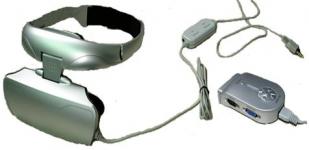 3D Head Mounted Display with 40" Image with CE/RoHS/FCC BTM-HMD4013D3