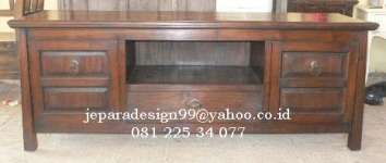 TV CABINET MINIMALIS JAWA ( CODE : JD - CTV - 008 )