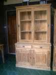 TEAK RECLAIMED GLASS CABINET