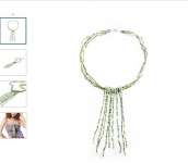 Boximiya tassel necklace green