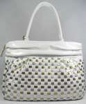 Replica Prada Handbags Silver Gold White 2821