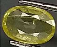 yellow safir 0.95 crt ceylon