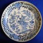 Ming Blue and White Peacock Dish