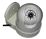 Half Dome IP Camera with Pan/Tilt and IR