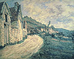 Rocks in La Falaise - Claude Monet