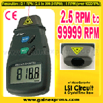 Digital Laser Non-Contact Photo Tachometer RPM Test LED