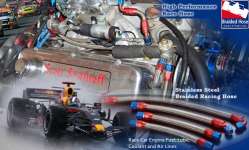 Stainless steel braided hose for superior performance racing