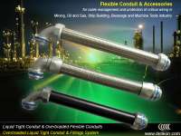 over braided Flexible Conduit & metal swivel conduit fittings for oil refinery industry wiring,  braided flexible conduit for industry wirings