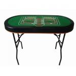 poker table with iron legs
