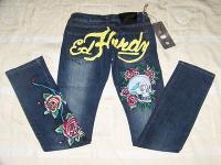 Supply lowest price ED Hardy women and men jeans,  free shipping,  paypal payment