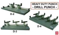 Drill Punch 2-4 hole / Pembolong Kertas dengan Sistem Bor ( Putar) 2-4 lubang merk OPEN ( Japan)
