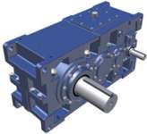 Motodrive right angle industrial gearbox in universal housing,  Universal Paralell Shaft