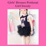 GIRLS DRESSES PETTICOAT GIRL SWEETY
