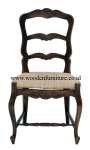 Vintage Dining Chair Antique Reproduction French Style Wood Dining Room European Home Furniture Kursi Makan