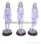 polyresin sculpture, resin lady sculptures, resin girl sculpture