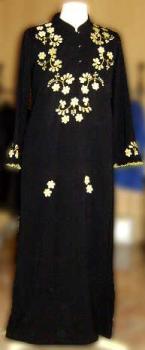 Jubah Saudi Kasidoz Hitam ' 3' Super Black Bordir Bunga