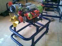 ENGINE STAND TRAINER mesin 2 tak 3 silinder sectioned