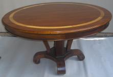 indonesia furniture : Round dinning table inlay