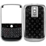 BlackBerry Bold 9000 Housing Cover Keypad - OEM Frame With Black ( Metal / Star Design)