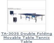 Double Folding Movable Table Teniss Table