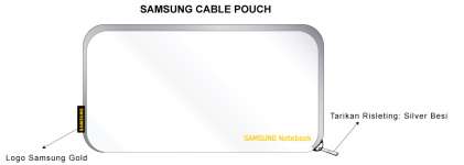 Paket 38 custom desain Samsung Cable Pouch